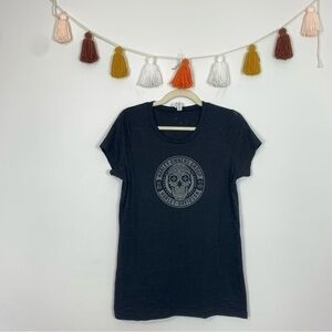 Harley-Davidson HOG Sugar Skull Graphic Burnout T-Shirt Size Large